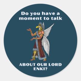 古代おもしろいUFOアヌンナキエイリアン ラウンドシール