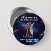 古代おもしろいUFOアヌンナキエイリアン 缶バッジ (正面&裏面)