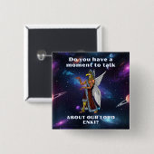 古代おもしろいUFOアヌンナキエイリアン 缶バッジ (正面&裏面)