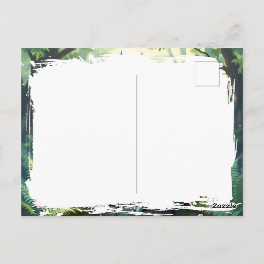 古代お洒落石の龍 ポストカード (裏面)