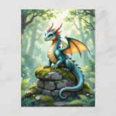 古代お洒落石の龍 ポストカード (正面)