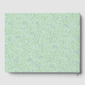 古代かわいらしエジプト人女性誕生日グリーンブルー ゲストブック (裏面)