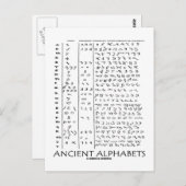 古代のアルファベット ポストカード (正面/裏面)