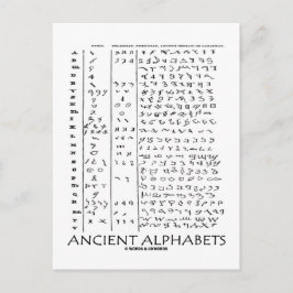 古代のアルファベット ポストカード
