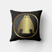 古代のアーティスト – ゴールデンフクロウ クッション (裏面)