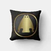 古代のアーティスト – ゴールデンフクロウ クッション (正面)