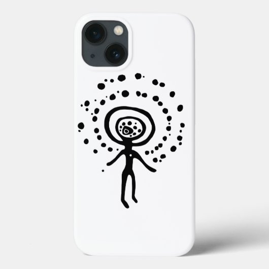 古代のイドールジオグリフ記号ペトログリフamerindian Case-Mate iPhoneケース (裏面)