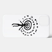 古代のイドールジオグリフ記号ペトログリフamerindian Case-Mate iPhoneケース (裏面 (横))