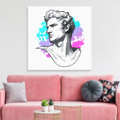 古代のエコー：ギリシャ彫刻 キャンバスプリント (インサイチュ (リビング))