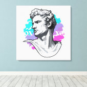 古代のエコー：ギリシャ彫刻 キャンバスプリント (インサイチュ (ウッドフロア))