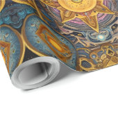 古代のエレガンス:ケルトとエジプト融合 ラッピングペーパー (ロールコーナー)