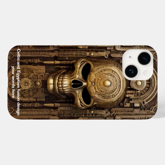 古代のエレガンス:ケルトとエジプト融合 Case-Mate iPhoneケース (裏面 (横))