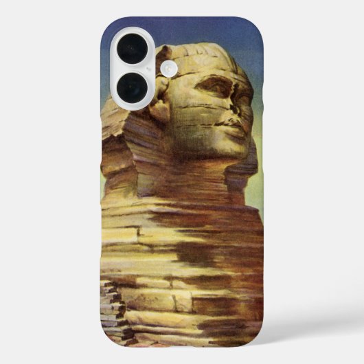 古代のギーザの大スフィンクス、エジプトのピラミッド Case-Mate iPhoneケース (裏面)