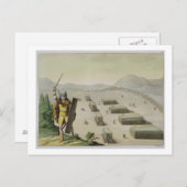 古代のケルトまたは戦いのゴール, c.1800-18 (colou) ポストカード (正面/裏面)