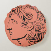 古代のコイン枕 ラウンドクッション (裏面)