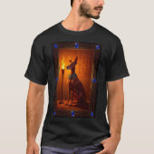 古代のサイトハウンド、ファラオ・ハウンドのプロフィール Tシャツ (正面)