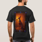 古代のサイトハウンド、ファラオ・ハウンドのプロフィール Tシャツ (裏面)