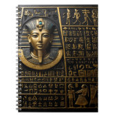 古代のシンボルと神秘的な人工物のデザイン ノートブック (正面)
