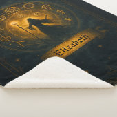 古代のシンボル&魔法の魔術師名前をカスタムする シェルパブランケット (3/4)