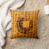 古代のシール、ウェルビーイング、紅茶&タオ – 中国 クッション (ブランケット)