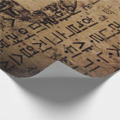 古代のシール、ウェルビーイング、紅茶&タオ – 中国 ラッピングペーパー (角)