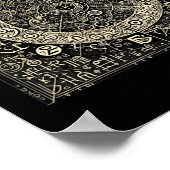 古代のスクリプトシンボル ポスター (角)