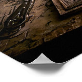 古代のスケッチブックのダ・ヴィンチの発明 ポスター (角)