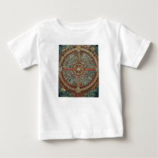 古代のタイムキーパー:マヤのカレンダーアート ベビーTシャツ