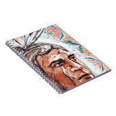 古代のチーフタンとフラクタル模様 ノートブック (右側)