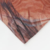 古代のチーフタンとフラクタル模様 フリースブランケット (角)