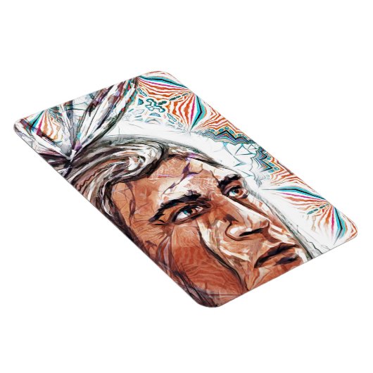 古代のチーフタンとフラクタル模様 マグネット (右側)