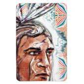 古代のチーフタンとフラクタル模様 マグネット (縦)