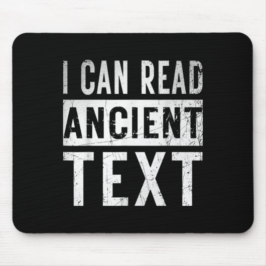 古代のテキストが読める面白い手書きの母の紅茶 マウスパッド (正面)
