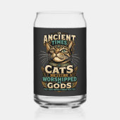 古代のトラ猫の態度 ガラス缶 (裏面)
