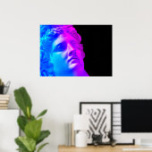 古代のネオン神#1：アポロ・ベルヴェデーレ ポスター (ホームオフィス)