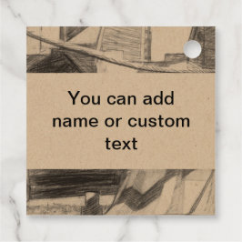 古代のフットブリッジペンシラートモノクロ フェイバータグ