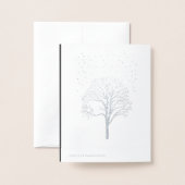 古代のフットブリッジペンシラートモノクロ 箔カード (裏面封筒付き)