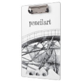 古代のフットブリッジペンシラート クリップボード (左)