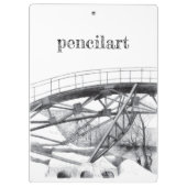 古代のフットブリッジペンシラート クリップボード (裏面)