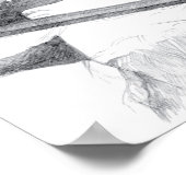 古代のフットブリッジペンシラート ポスター (角)