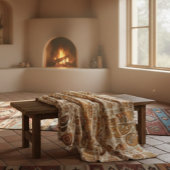 古代のペトログラフアート フリースブランケット