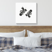 古代のミツバチ:インクスケッチ キャンバスプリント (インサイチュ (寝室))