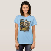 古代のラグドール猫の態度 Tシャツ (正面フル)