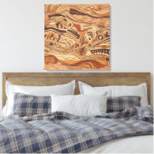 古代のロックアート キャンバスプリント (インサイチュ (寝室))