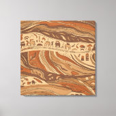 古代のロックアート キャンバスプリント (正面)