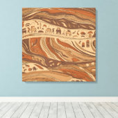 古代のロックアート キャンバスプリント (インサイチュ (ウッドフロア))