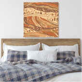 古代のロックアート キャンバスプリント (インサイチュ (寝室))