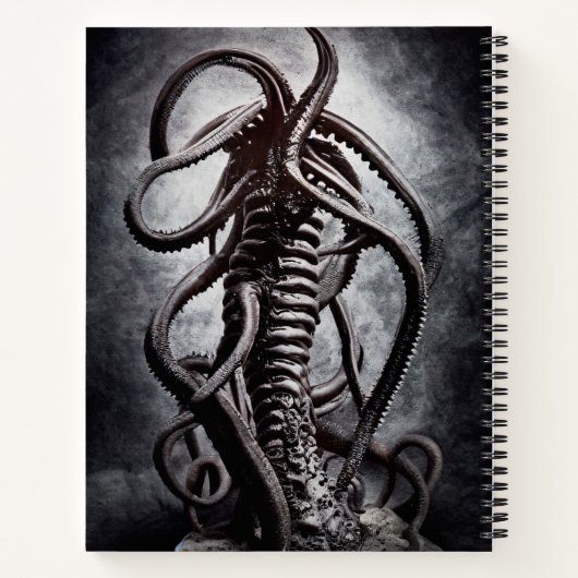 古代の不気味な像エンティティーノートエイリアン ノートブック (裏面)