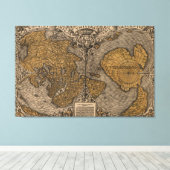 古代の世界地図(1531) キャンバスプリント (インサイチュ (ウッドフロア))