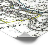 古代の中東地図 ポスター (角)